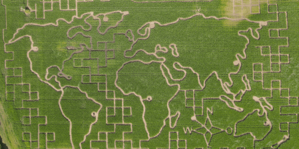Die ganze Welt auf einem Feld